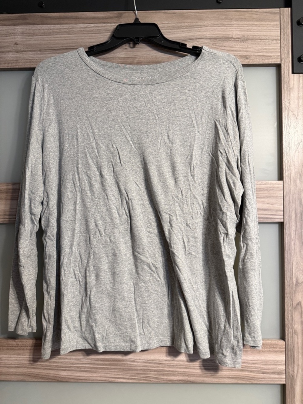 Ava & Viv Gray Long Sleeve Top - 3X